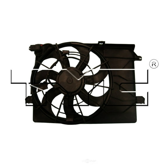 TYC 622700 Dual Radiator and Condenser Fan Assembly Fits 2015 Hyundai Tucson