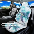 thumbnail image 3 of Uorisanigo Sea Turtle Car Front Seat Covers Waterproof Car Seat Covers Front Seats Only Stretch Polyester Fabric Cover Easy to Install Universal Fit for Most Vehicle, 3 of 7