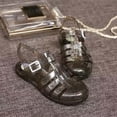thumbnail image 7 of Ladies Sandals,Flat Sandals for Women,Summer Sandals,Womens Flat Shoes,Women's Sandals,Summer Sandals, Women's Flat Bottomed Fashion, Crystal Shoes, Transparent Beach Jelly Shoes,Silver,6.5, 7 of 7
