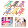 thumbnail image 4 of MasteelfCA 6pcs Miniature Beach Chair Folding Lounge Chair Microlandscape Beach Chair Prop Photo Prop, 4 of 9