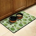 thumbnail image 3 of Healthy Green Avocado Dog Bowl Mat - Washable Absorbent Pet Placemat with Non-Slip Bottom, Cute Avocado Aesthetic for Pet Owners, 3 of 5