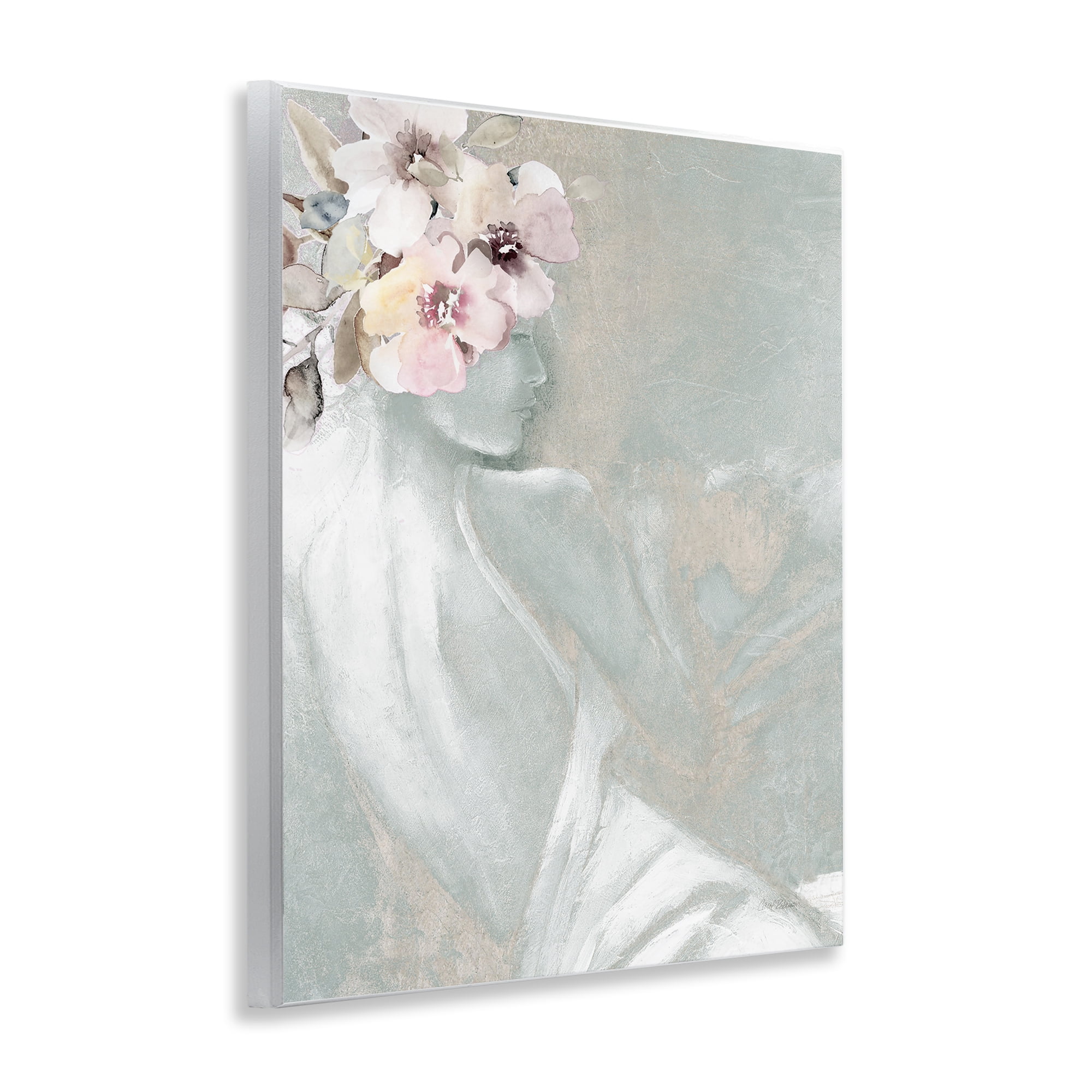 Stupell Industries Chic Floral Woman Novelty Painting Unframed Art Print Wall Art, 11 x 14