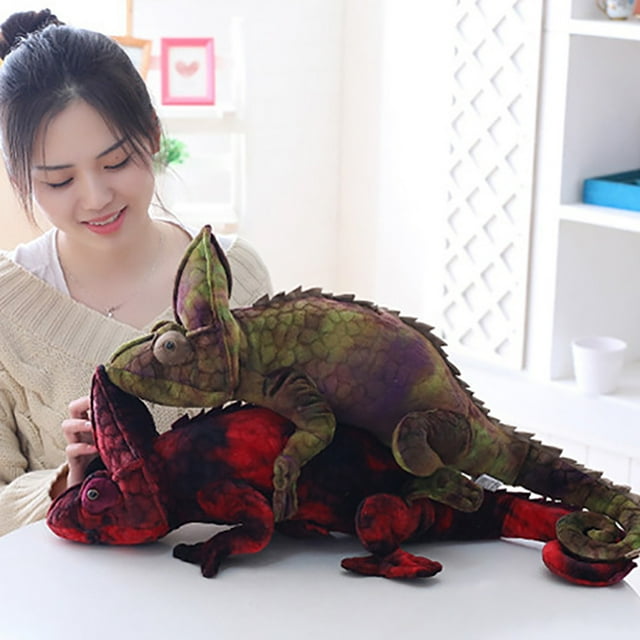 Lubelski 28inch Simulated Chameleon Animal Model Doll Plush Stuffed Toy Room Decor Gift