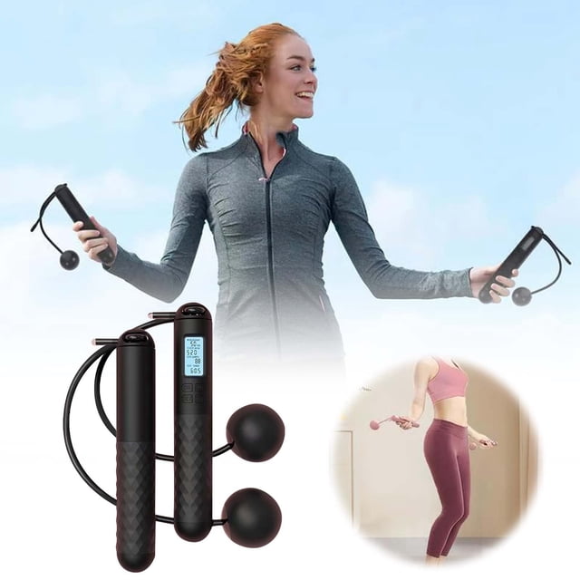 Oliegs Heated Blanket With Counter ( With/Without Rope) Skipping Relativelk For Adults Weighted With Counter Chocolate