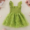 thumbnail image 5 of Spazoro Toddler Baby Girls Dress Skirts, 2025 Saving Suspenders Butterfly Princess Pageant Party Birthday Wedding Mesh Dresses for Child Girls Green Size 80, 5 of 5