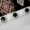 thumbnail image 4 of Erosebridal Bohemian Aztec Blackout Curtains Set of 2 (52x84 Each), Black Brown Aesthetic Window Curtains, 4 of 6