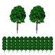 thumbnail image 1 of 50 piezas 1/100 Modelo en miniatura Árbol de tren Árboles Paisaje ferroviario para ferrocarril Estilo A, 1 of 9