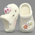 thumbnail image 6 of LIIPEE Girls Boys Slippers Summer Fashion Cartoon Closed Toe Non- Soft Sole On Water Shoes Girl Versatile Pool Slipper,Beige,3-3.5 Years, 6 of 6