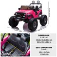 thumbnail image 3 of VOLTZ TOYS Lifted Monster Jeep 24V 2 Seater Classic Ride on Car with Remote Control, Leather Seat and EVA Tires, 3 of 7