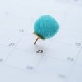 thumbnail image 4 of COMPUKAS 100Pcs Decorative Bulletin Board Pins Fuzzy Thumb Tacks for Memo Photo Poster Cork Board, 4 of 8