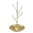 thumbnail image 2 of Bird Tree Jewelry Stand Earring Necklace Holder Organizer Rack Tower Sturdy Iron Material Unique Design Multifunctional with Multilayered Branches for Various Settings, 2 of 7