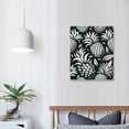 thumbnail image 4 of GOSMITH Canvas Wall Art Tropical Hawaiian Pineapple (Black & White Pineapple) 16x20 in / 12x16 in Decorative Painting 16x20 in, 4 of 5
