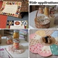 thumbnail image 5 of 88 Pcs Flower Shape Paper Quilting Templates Handmade English Paper Piecing Trapezoid, 5 of 6