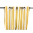 thumbnail image 2 of Jordan Manufacturing 54" x 84" Grommet Outdoor Curtain Panel - 54X84 Yellow/White Stripe, 2 of 5