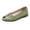 Green, variant on NOKIO Women's Hollow F𝗅oral Sandals Soft Casual F𝗅a𝗍s Slides Breathable P𝘦𝘦p Toe Sandles V𝗂ntage S𝗅ip On Daily Slides Lightweight Wide Width L𝗈afers