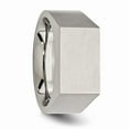 thumbnail image 5 of Titanium Polished and Brushed Signet Ring Size: 11; for Adults and Teens; for Women and Men, 5 of 7