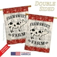 thumbnail image 3 of Breeze Decor BD-FA-H-110119-IP-BO-D-US18-WA 28 x 40 in. Sweet Farm Pig Nature Animals Impressions Decorative Vertical Double Sided House Flag, 3 of 4