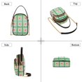 thumbnail image 3 of FORMRS Crossbody Bag for Women Quilted Travel Shoulder Cell Phone Purse with Chain Strap Handbag, Green Blossom Mosaic, 3 of 7