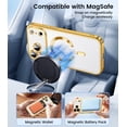 thumbnail image 2 of Funda delgada transparente TOBOVON para iPhone 17 Pro Max dorada, 2 of 7