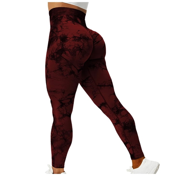 MKLEKYY Leggings deportivos para mujer, leggings de entrenamiento fruncidos sin costuras, leggings de realce de glúteos, pantalones de yoga de cintura alta 3228