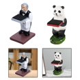 thumbnail image 1 of Soportes de exhibición de reloj multifunción creativos, 2 uds., figurita de resina, estante de pie, , decoración para el hogar y la Oficina, panda Salvador titular de reloj, 1 of 10
