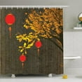 thumbnail image 1 of Ambesonne Tree Falls Lantern Vintage Shower Curtain Set, 1 of 1