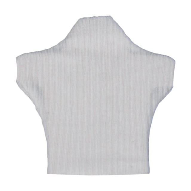 Camiseta de manga corta a escala 1:12, estilo retro, realista, mini top de verano, mini camiseta básica blanco