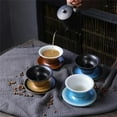 thumbnail image 3 of PENGXIANG Dinnerware Coffee Cup Creative Durable Unique Multicolor Thick Home Office Decor 160ml Retro Ceramic Mugs, 3 of 7