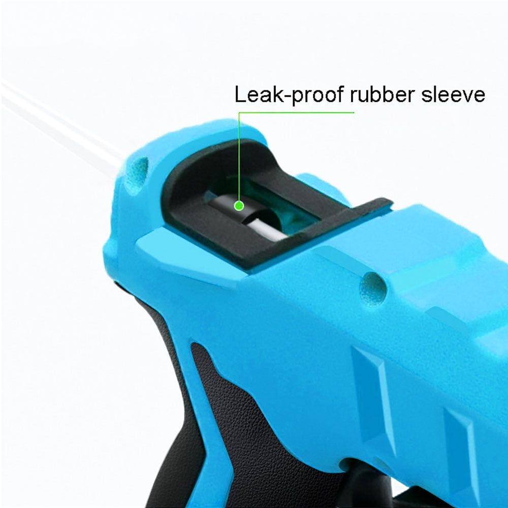 MesaSe 20V Temp Adjust Cordless Glue Gun, LCD Digital Display Fast Heating Glue Gun, Full Size Heavy Duty Hot Glue Gun Kit (Battery Included)