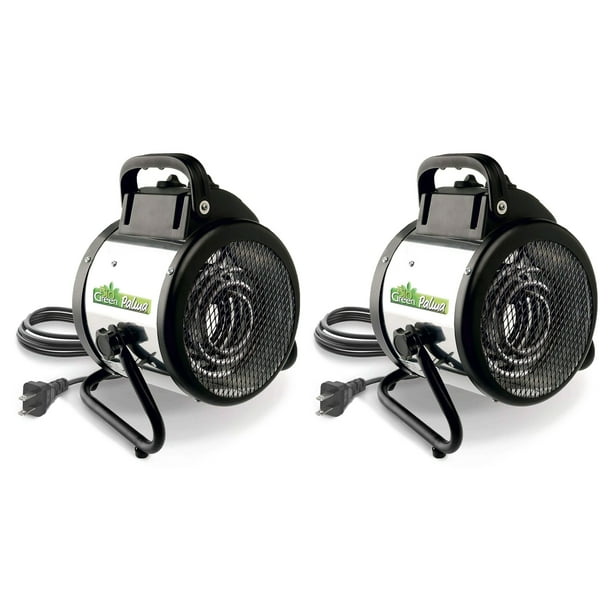 Bio Green Palma Basic Greenhouse Space Heater, 120 Sq Ft, 1500W (2 Pack