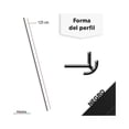thumbnail image 3 of Perfil Decorativo A1 De Aluminio Para Esquinas Exteriores, 2 Piezas De 120cm Color Negro Ximxi Perfil A1 de 120 cm negro, 3 of 3