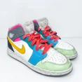 thumbnail image 2 of Ni - ke Ni - ke Boys Air Jordan 1 FN1190-100 Multicolor Basketball Shoes Sneakers Size 5Y, 2 of 5
