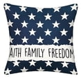 thumbnail image 2 of Clearance Under $5 Boovnll 4th of July Pillow Covers 18x18 - Red White Blue Stars Stripe Throw Pillow Covers, Linen Patriotic Pillow Covers for Memorial Day Home Sofa Decor, 4th of July Decorations, 2 of 6