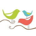 thumbnail image 3 of Berg, Sabine 12x12 Black Modern Framed Museum Art Print Titled - Song Birds I, 3 of 5