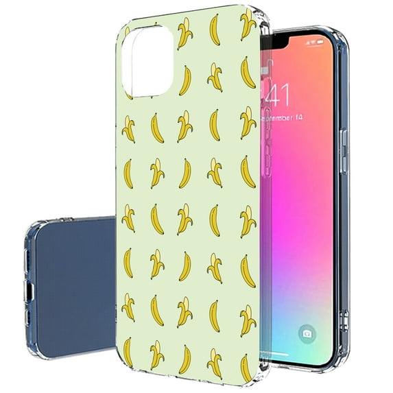 TalkingCase Slim Phone Case Compatible for Apple iPhone 14 Pro Max, Cute Bananas Print, Lightweight, Flexible, Soft, Printed in USA