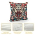 thumbnail image 4 of Leisuo Farmhouse Pillow Covers Orange Red Chinoiserie Floral Blue And White Porcelain Vase Throw Pillow Covers Decorative Home Decor Square Cushion Cases Accent Pillow for Couch Sofa Living Room, 4 of 5