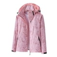 thumbnail image 1 of Imperméable pour Femmes, Veste de Course Coupe-Vent et Imperméable à une Seule Couche avec Imprimé Feuille d'Érable pour Extérieur, 1 of 4