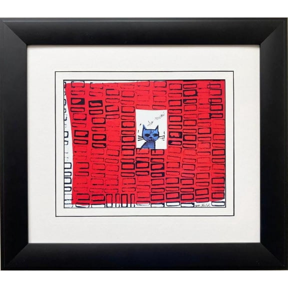 Andy Warhol "So Meow" 1958 CUSTOM FRAMED Pop Art Lithograph Generic
