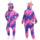 thumbnail image 5 of Pijamas de franela con estrellas y arcoíris Tianma, conjunto de animales, unicornio azul, rosa y coral morado, 5 of 5