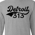 thumbnail image 4 of Inktastic Detroit 313 Long Sleeve T-Shirt, 4 of 5