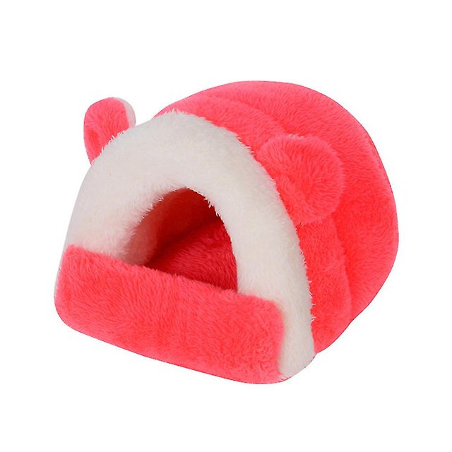 Cama de hámster LIUYMXG cálida para el invierno Casa pequeña suave con nido de conejillo de indias