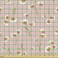 thumbnail image 2 of Ambesonne Floral Fabric by the Yard Upholstery, Summer Themed Peonies Design, 2 Yards, Rose Ruby, 2 of 5