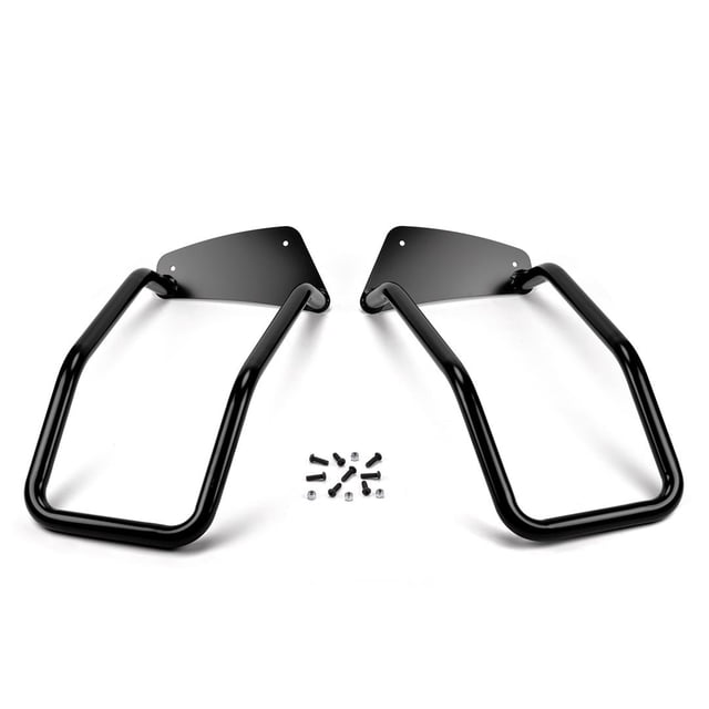 Warn Brush Guard 75590 Trans4mer; Without Insert Bars; Powder Coated; Black; Grille Guard Required