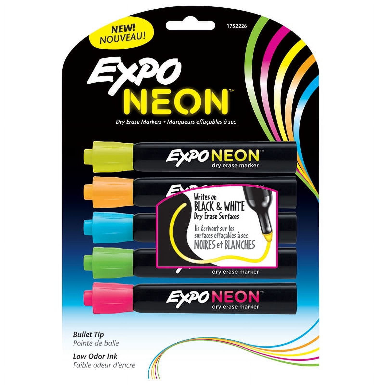 Expo® Dry Erase Markers - Assorted Neon S-22783 - Uline