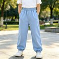 thumbnail image 2 of felwors Girls Joggers, Comfy French Terry Sweatpants for Girls, Kids Joggers Girls, Lounge Sweat Pants, 2 of 5