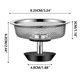 thumbnail image 3 of Ganfancp Filtro de Lavabo de Acero Inoxidable Filtro de Tanque de Agua de Cocina Filtro Universal de Fregadero de Cocina de Alcantarillado Ofertas Flash 1X Colador de Fregadero de Acero Inoxidable, 3 of 7