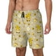 thumbnail image 1 of Balery Cute Bee Gnomes Bañador para hombre, shorts de playa de secado rápido con entrepierna y forro de compresión-Large, 1 of 6