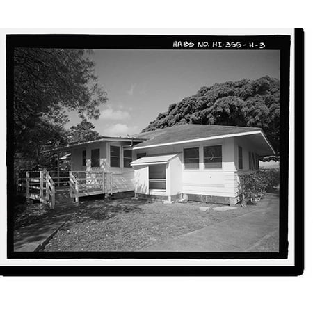 Historic Print, U.S. Naval Base, Pearl Harbor, Naval Housing Area Makalapa, Transportation Department Office, 47 Makalapa Drive, Pearl City, Honolulu County, HI - 3, 16" x 20"