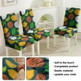 thumbnail image 2 of Set of 4 Lemon Theme Dining Chair Covers Lovely Bright Fruit Pattern Washable Polyester Stretch Slipcovers Removable Seat Protector for Fresh Kitchen, 2 of 4