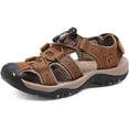 thumbnail image 1 of Xishao Verano Primera Capa de Cuero de Playa Zapatos Sandalias Sandalias de Cuero para Hombres hombres48 Sandalias Romanas de Cuero para Hombres de Gran tamaño Xishao ropa, 1 of 2